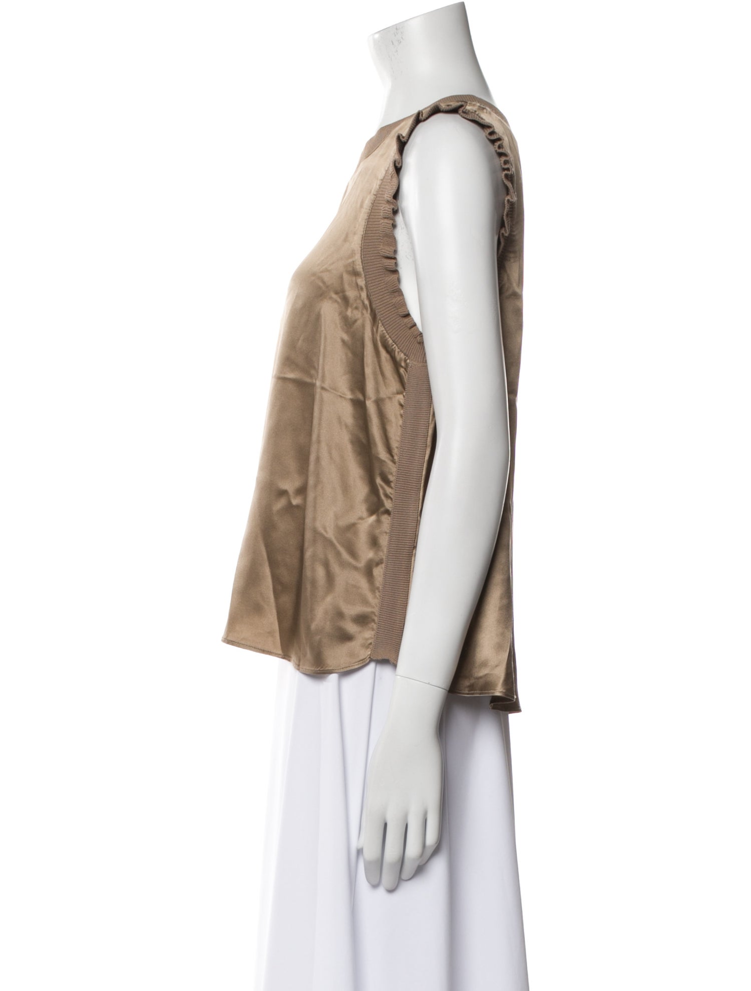 Cinq à Sept Silk Scoop Neck Top