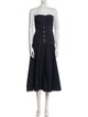 Cinq à Sept Strapless Midi Length Dress