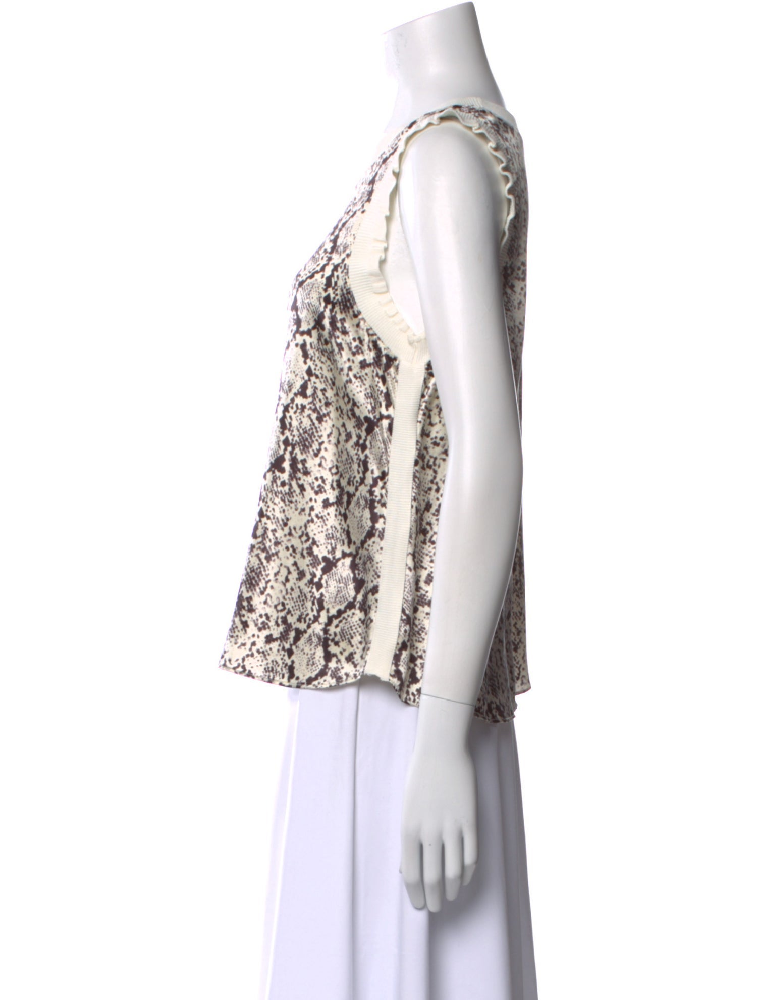 Cinq à Sept Silk Animal Print Top