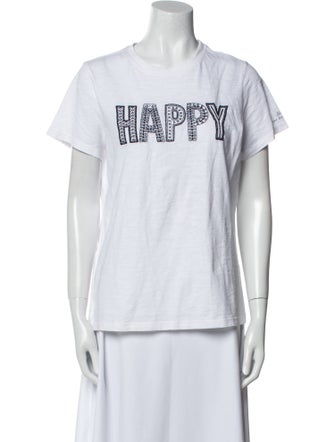 Cinq à Sept Graphic Print Crew Neck T-Shirt