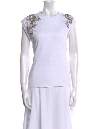 Cinq à Sept Crew Neck Short Sleeve T-Shirt