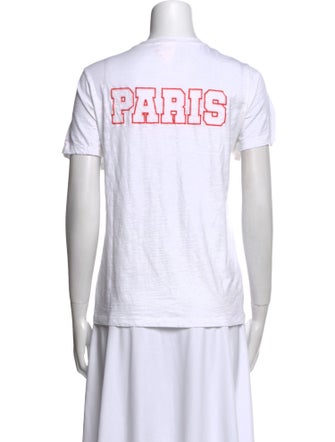 Cinq à Sept Graphic Print Crew Neck T-Shirt