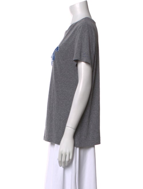 Cinq à Sept Graphic Print Crew Neck T-Shirt