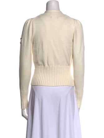 Cinq à Sept Graphic Print V-Neck Sweater