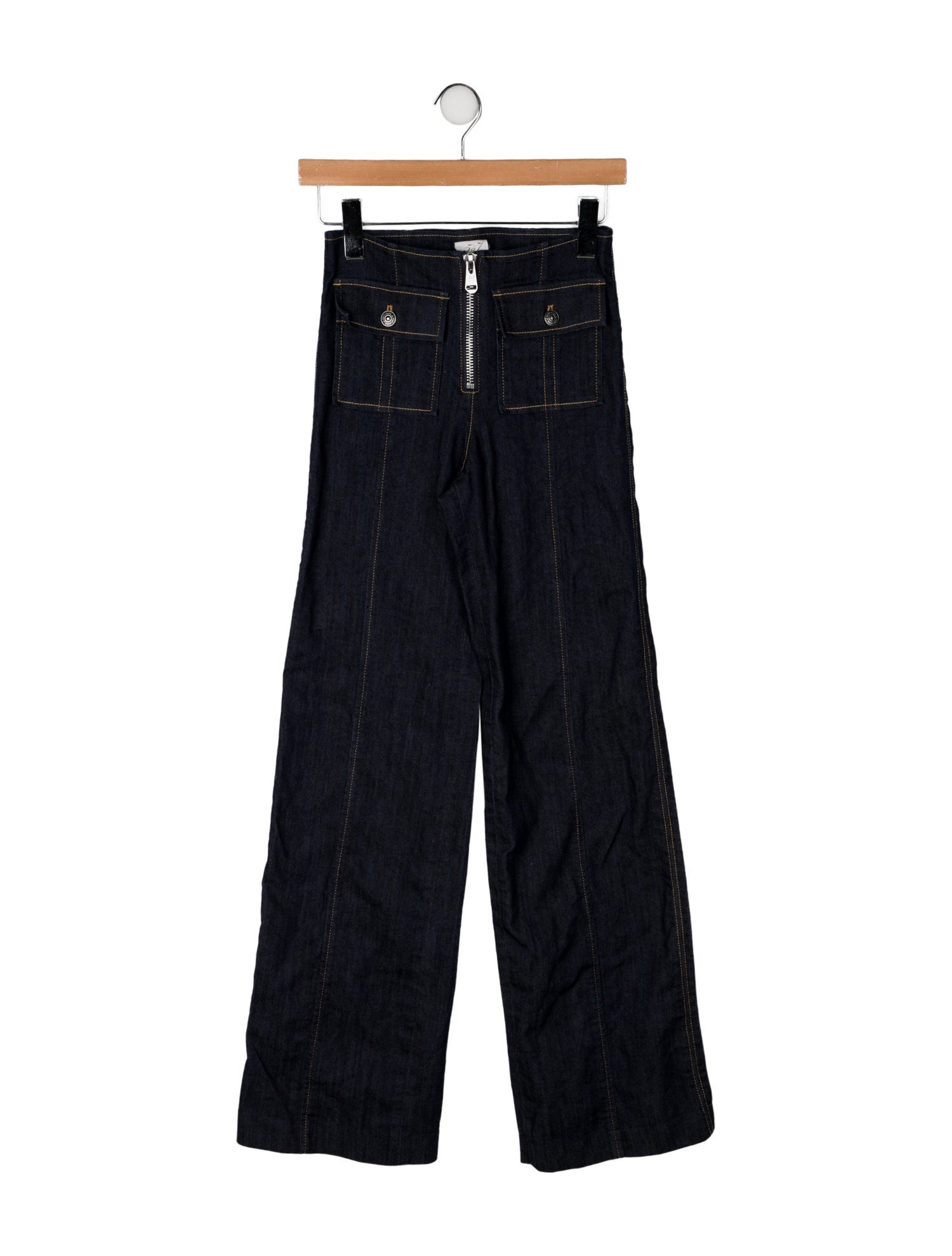 Cinq à Sept Mid-Rise Wide Leg Jeans
