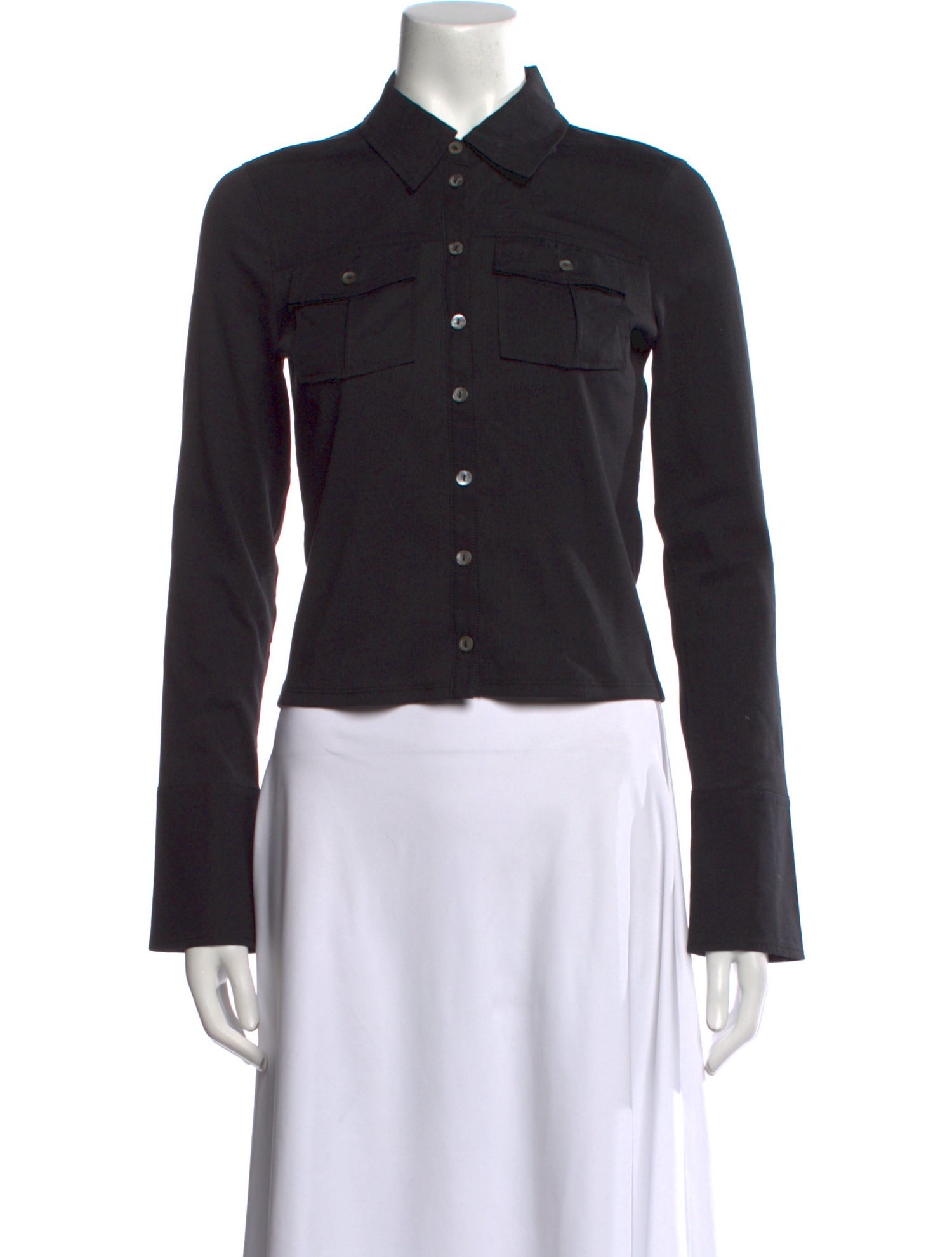 Cinq à Sept Long Sleeve Button-Up Top