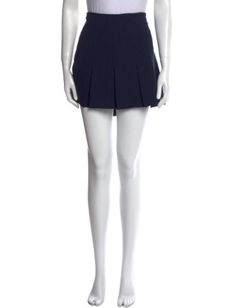 Cinq à Sept Pleated Accents Mini Skirt