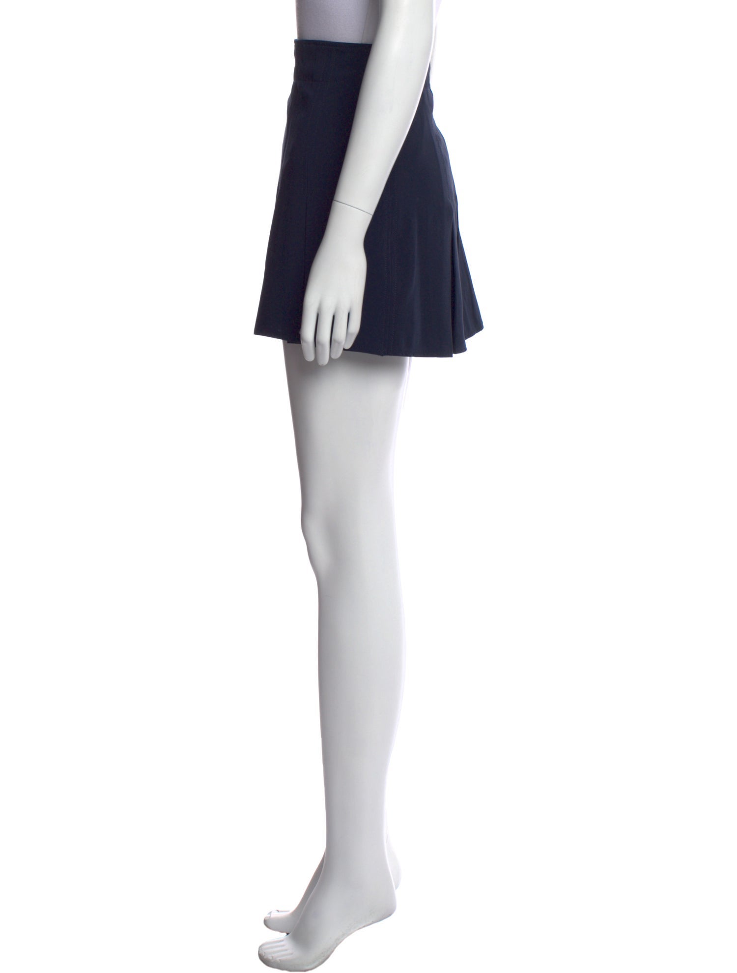 Cinq à Sept Pleated Accents Mini Skirt