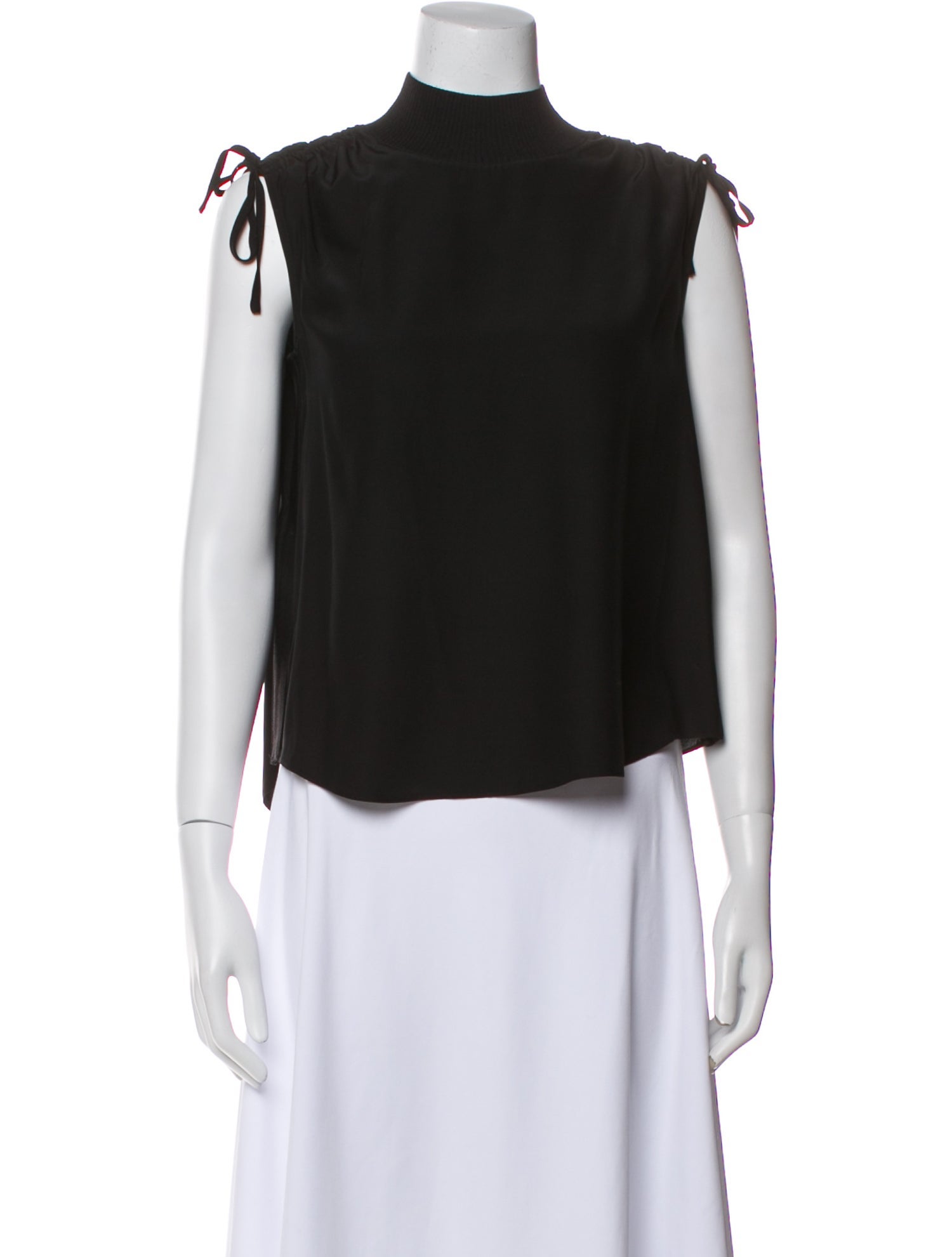 Cinq à Sept Silk Mock Neck Blouse