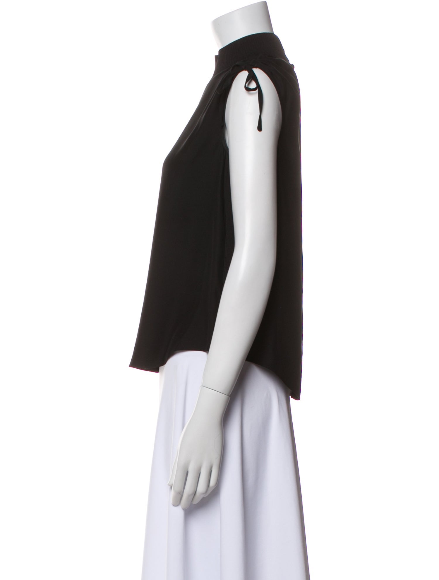 Cinq à Sept Silk Mock Neck Blouse