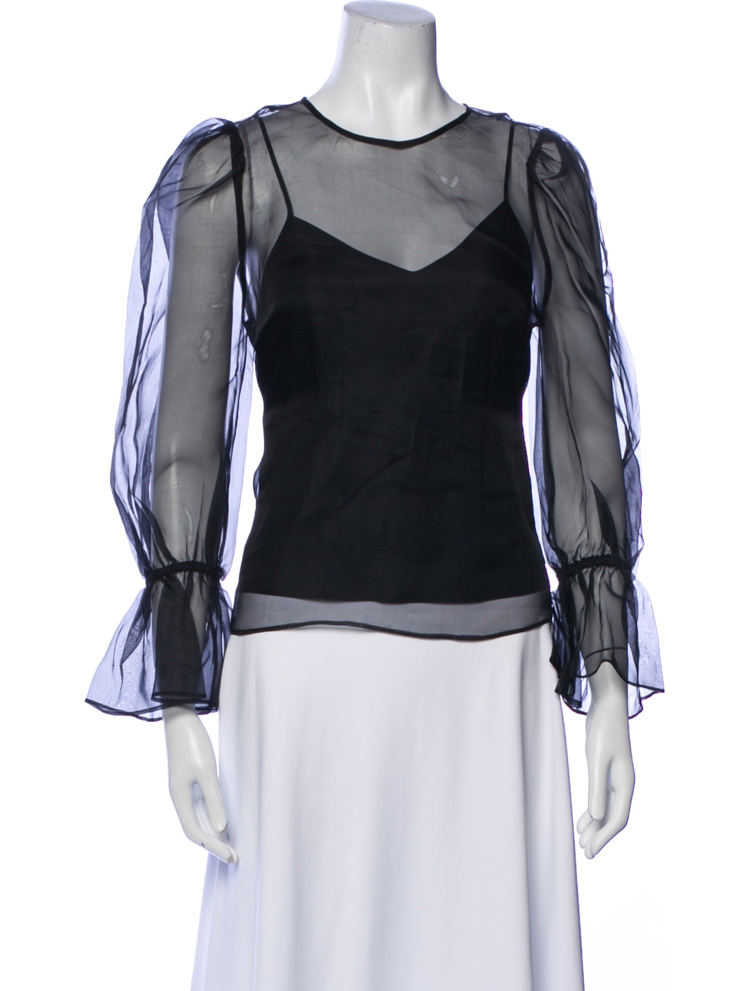 Cinq à Sept Silk Scoop Neck Blouse