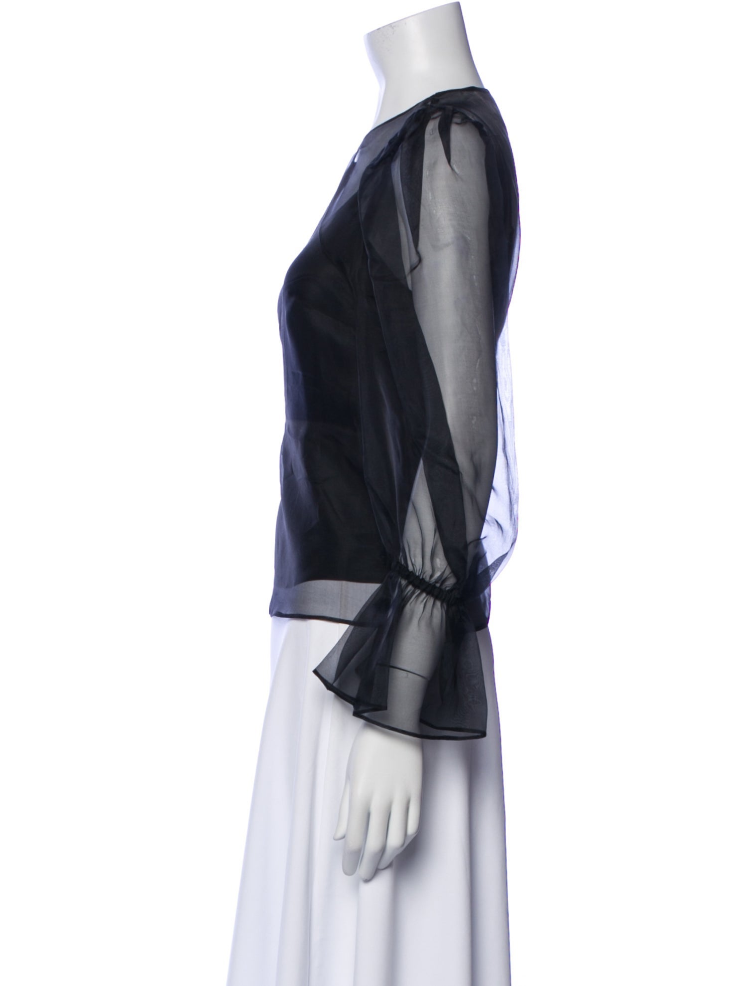 Cinq à Sept Silk Scoop Neck Blouse