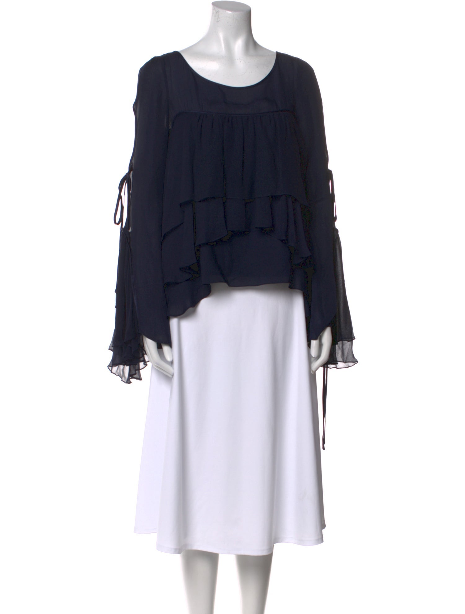 Cinq à Sept Silk Scoop Neck Blouse