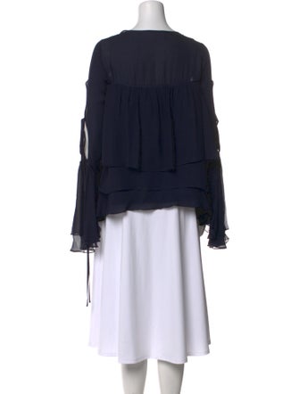 Cinq à Sept Silk Scoop Neck Blouse