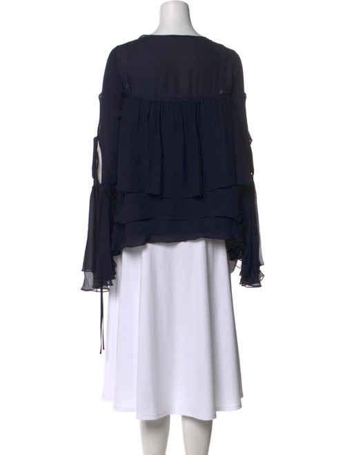 Cinq à Sept Silk Scoop Neck Blouse