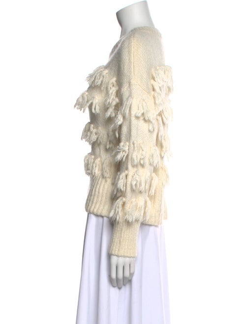 Cinq à Sept Printed Crew Neck Sweater