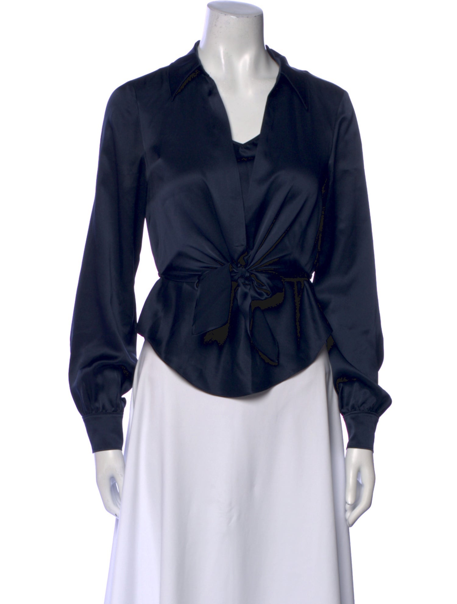 Cinq à Sept Silk V-Neck Blouse