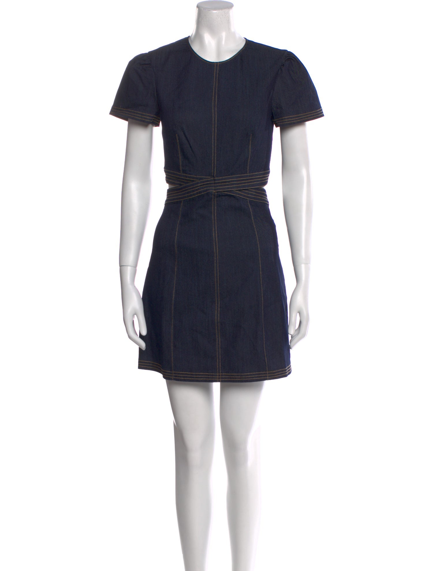 Cinq à Sept Crew Neck Mini Dress