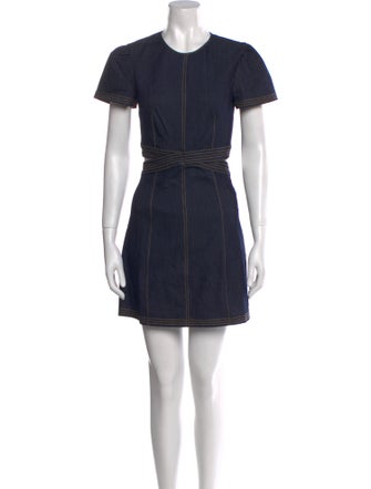 Cinq à Sept Crew Neck Mini Dress