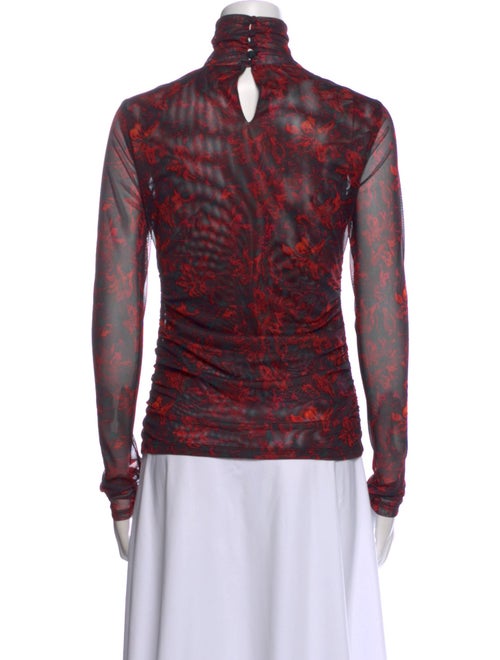 Cinq à Sept Printed Turtleneck Top