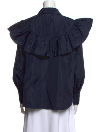 Cinq à Sept Long Sleeve Button-Up Top