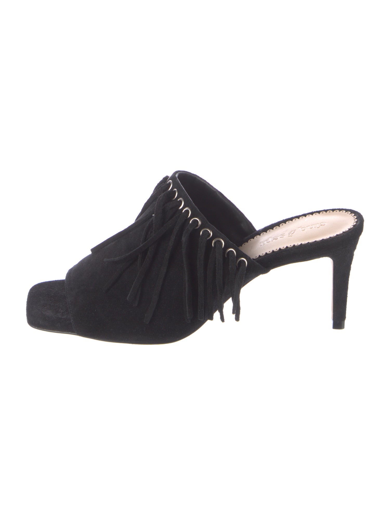 Cinq à Sept Suede Slides