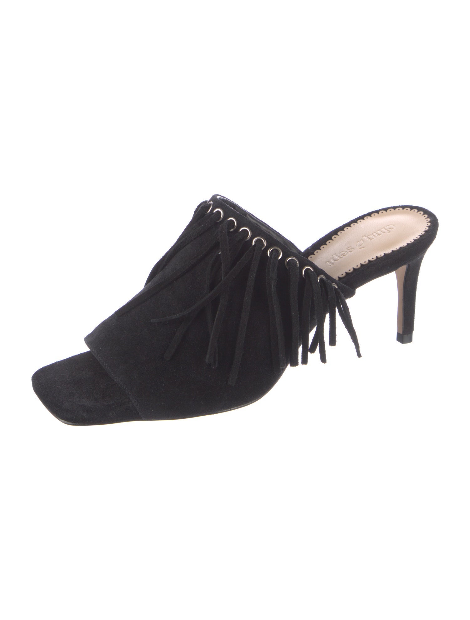 Cinq à Sept Suede Slides