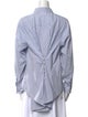 Cinq à Sept Striped Long Sleeve Button-Up Top
