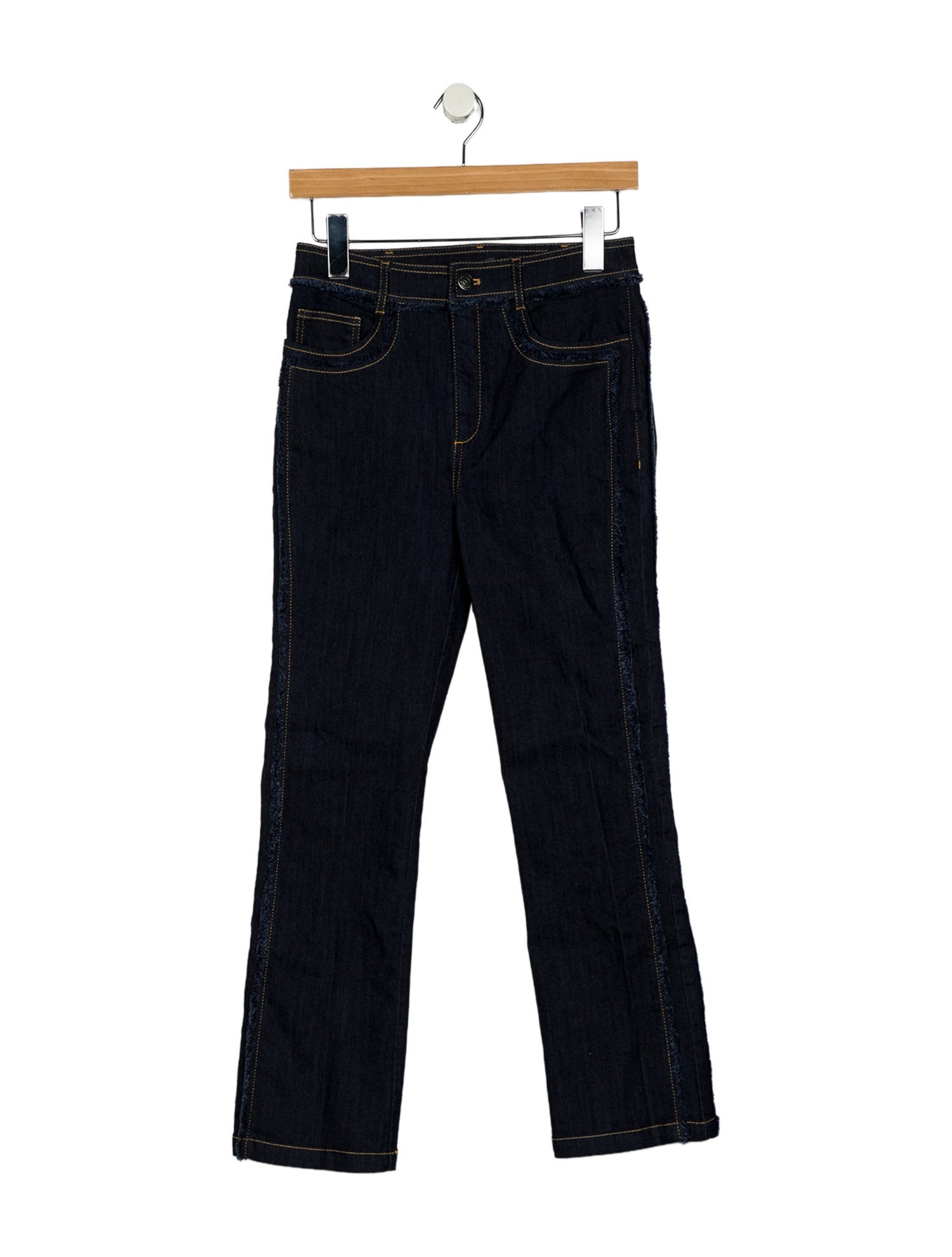 Cinq à Sept Mid-Rise Straight Leg Jeans