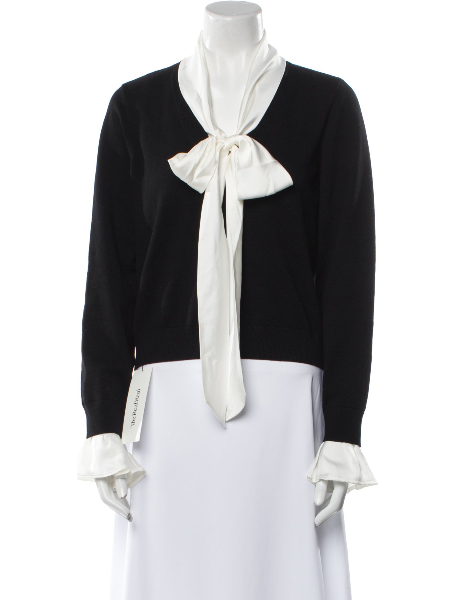 Cinq à Sept V-Neck Long Sleeve Blouse