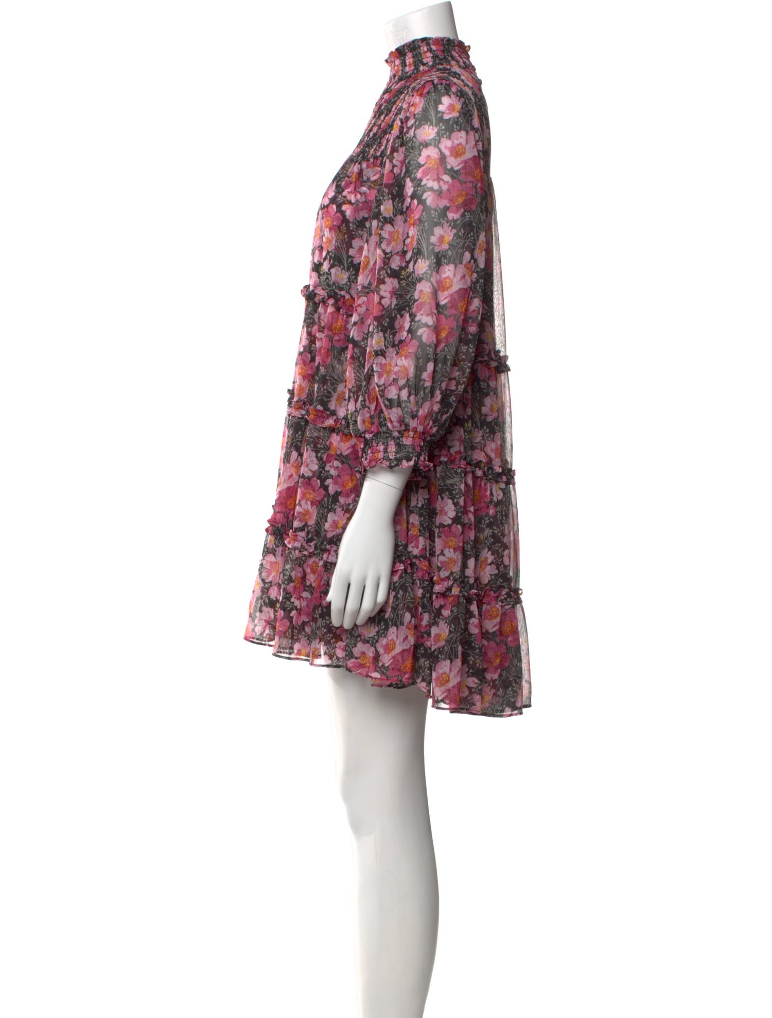 Cinq à Sept Floral Print Mini Dress
