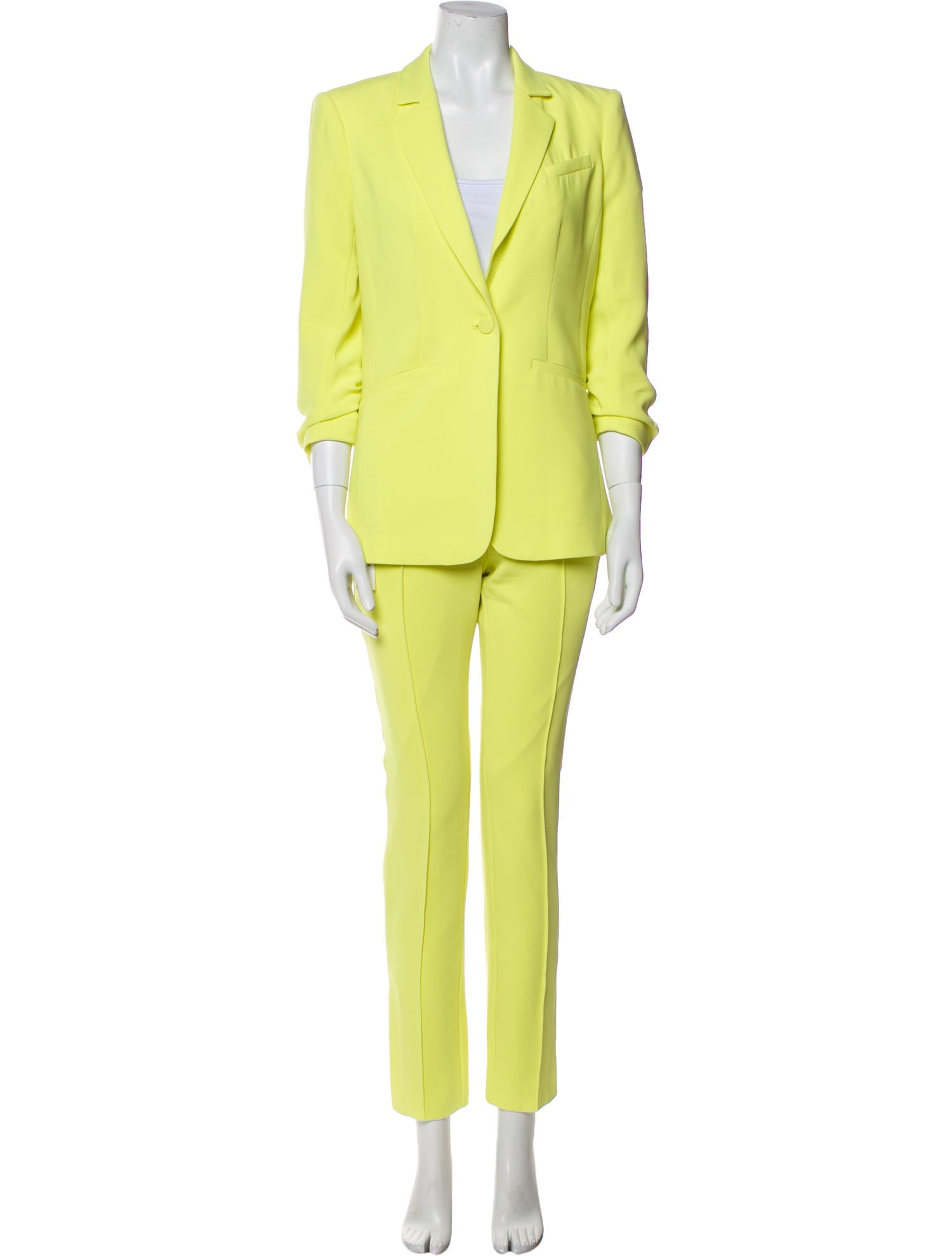 Cinq à Sept Ruffle Embellishment Pantsuit