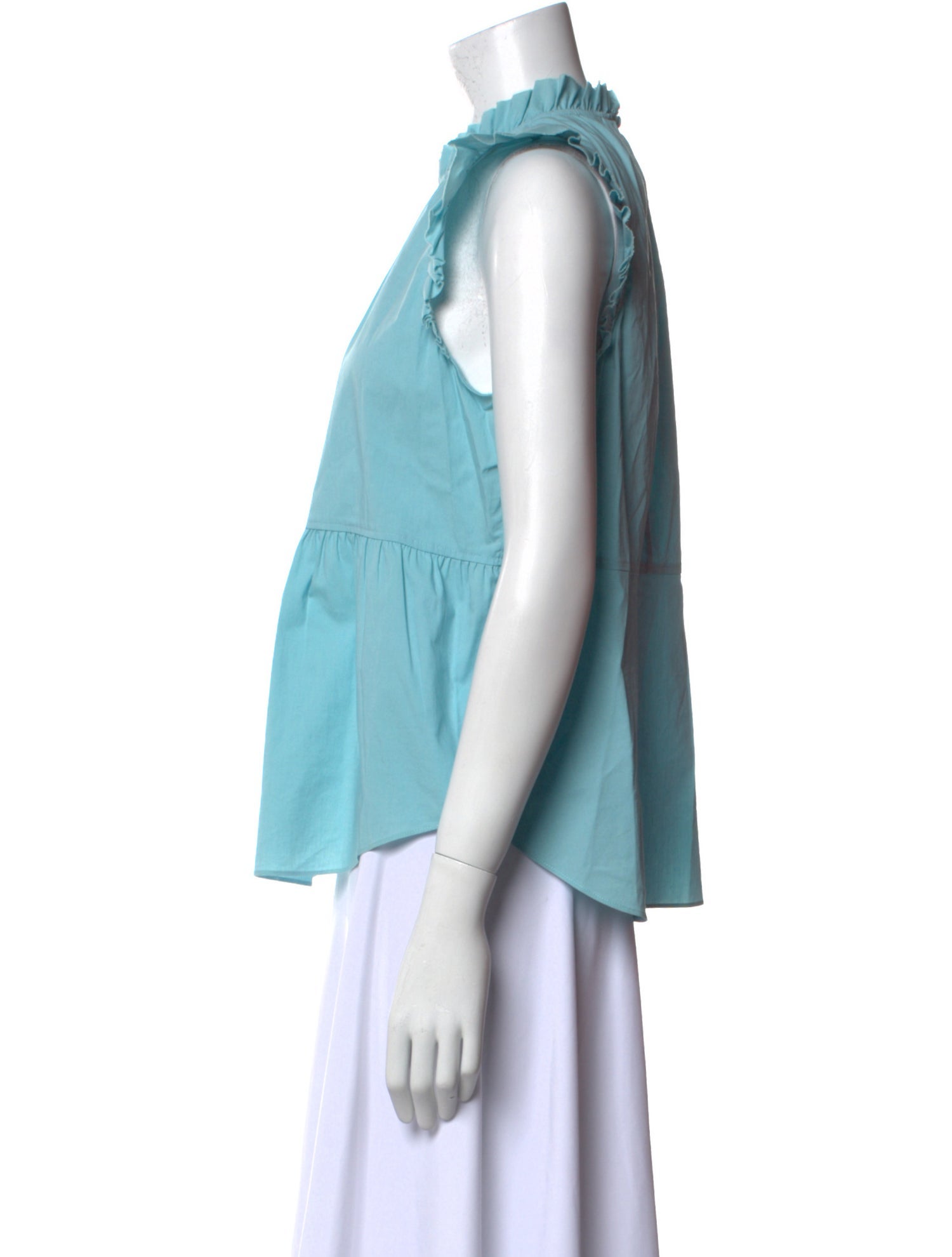 Cinq à Sept Mock Neck Sleeveless Blouse