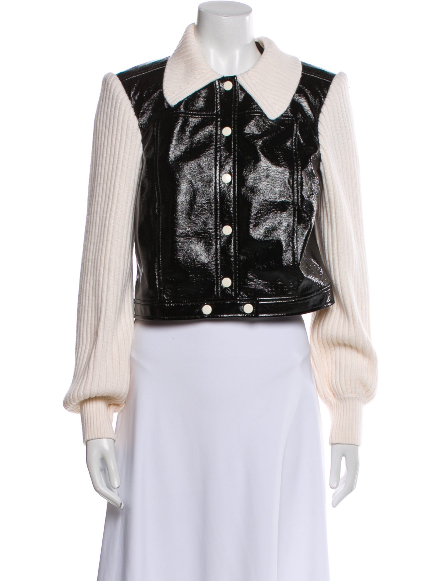 Cinq à Sept Colorblock Pattern Vest