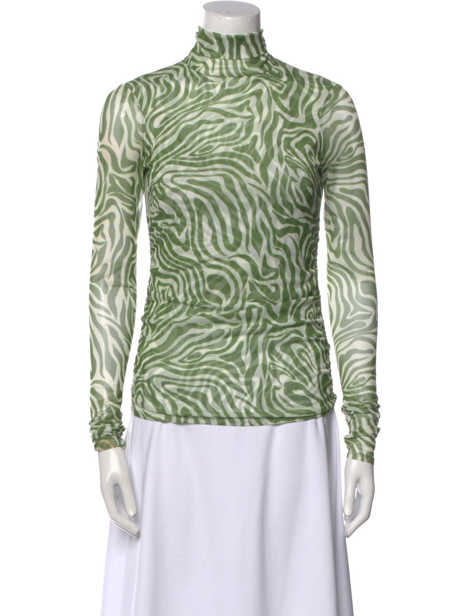 Cinq à Sept Printed Turtleneck Top