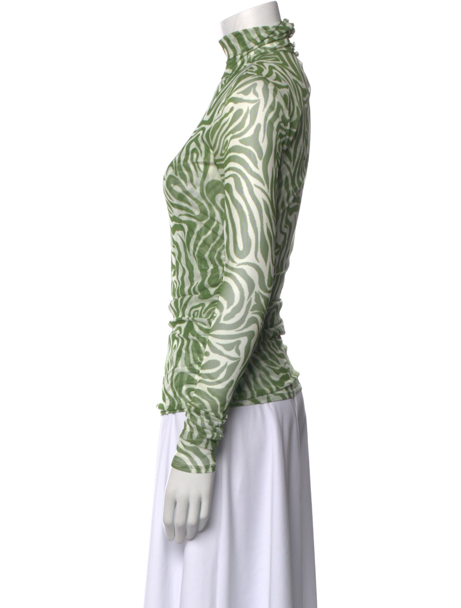 Cinq à Sept Printed Turtleneck Top