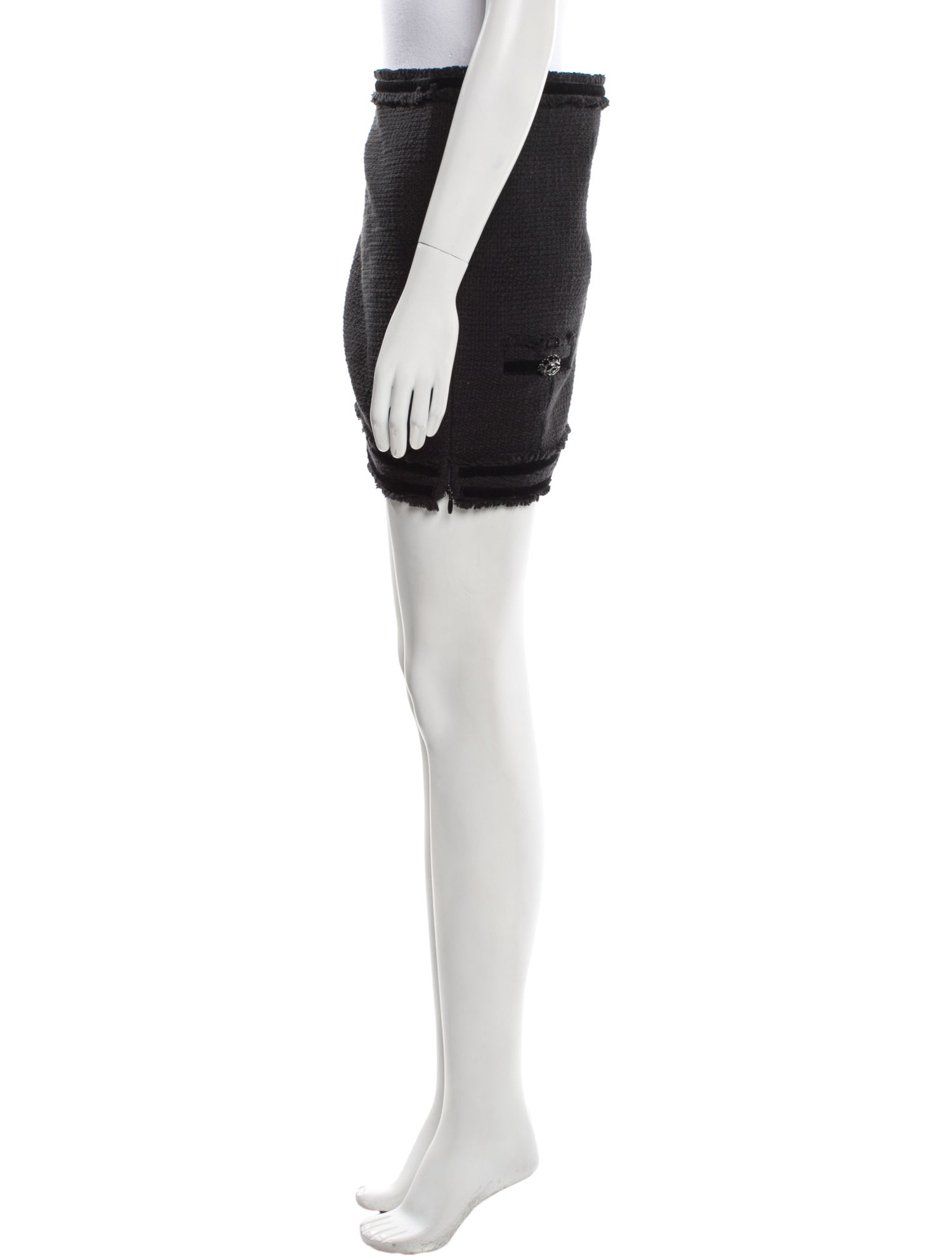 Cinq à Sept Crystal Embellishments Mini Skirt