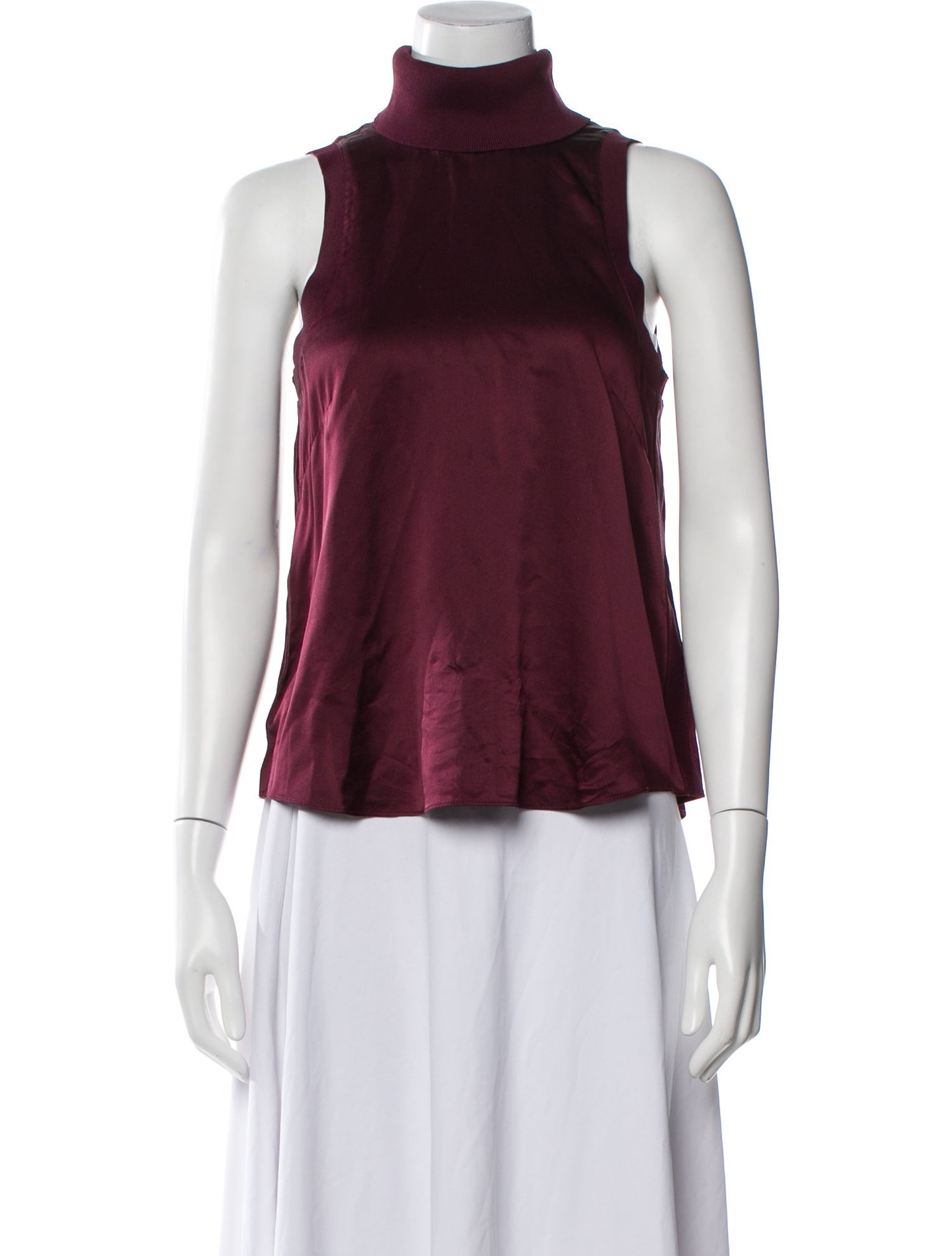 Cinq à Sept Silk Turtleneck Top