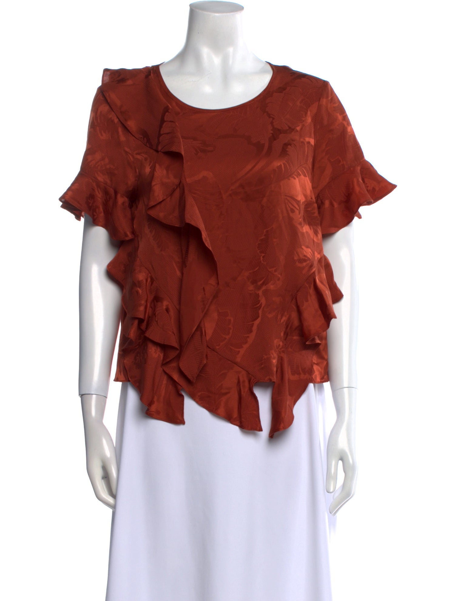 Cinq à Sept Silk Scoop Neck Blouse