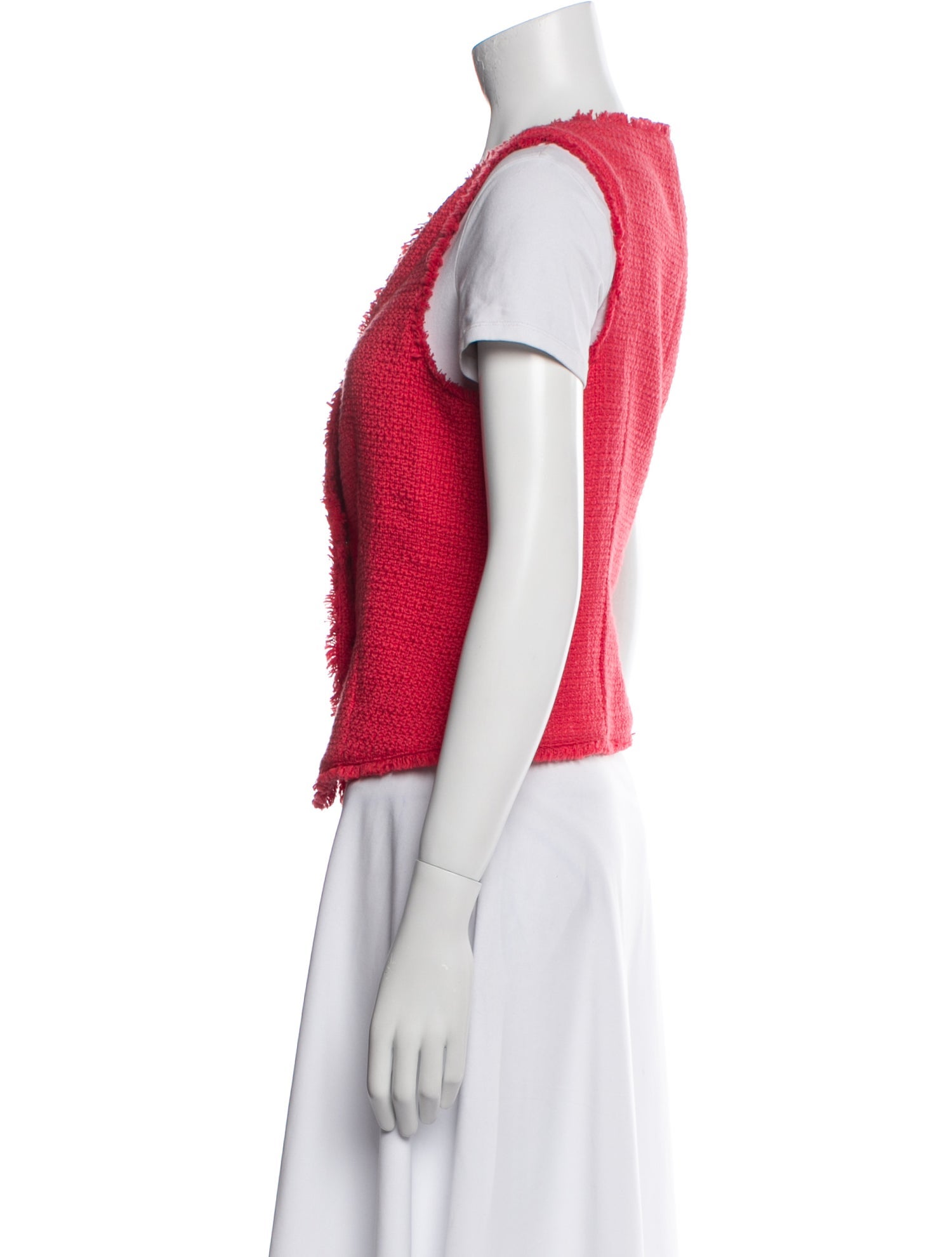 Cinq à Sept Tweed Pattern Vest