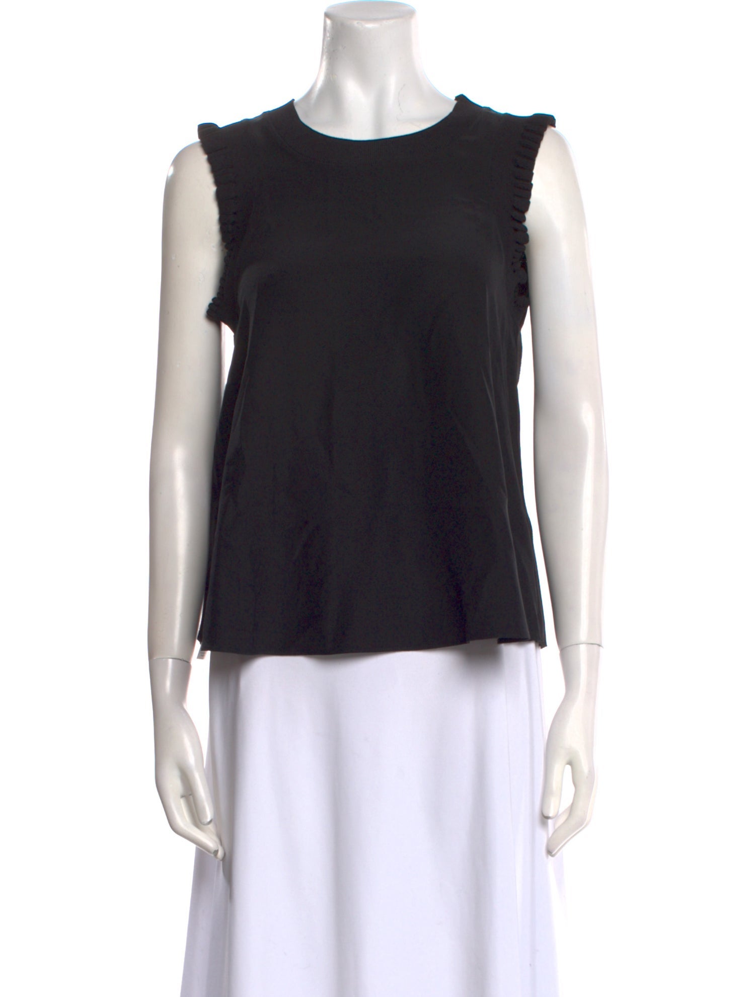 Cinq à Sept Silk Crew Neck Top