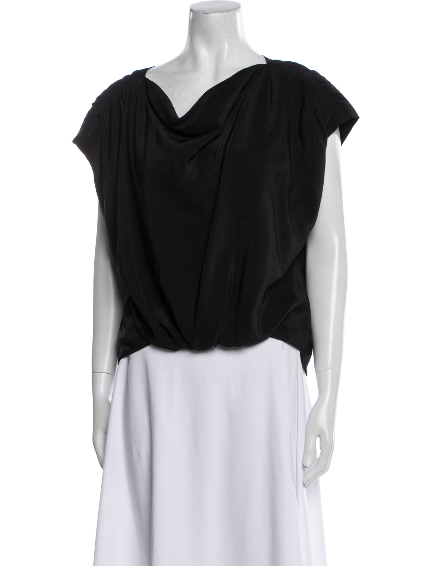 Cinq à Sept Silk Cowl Neck Blouse