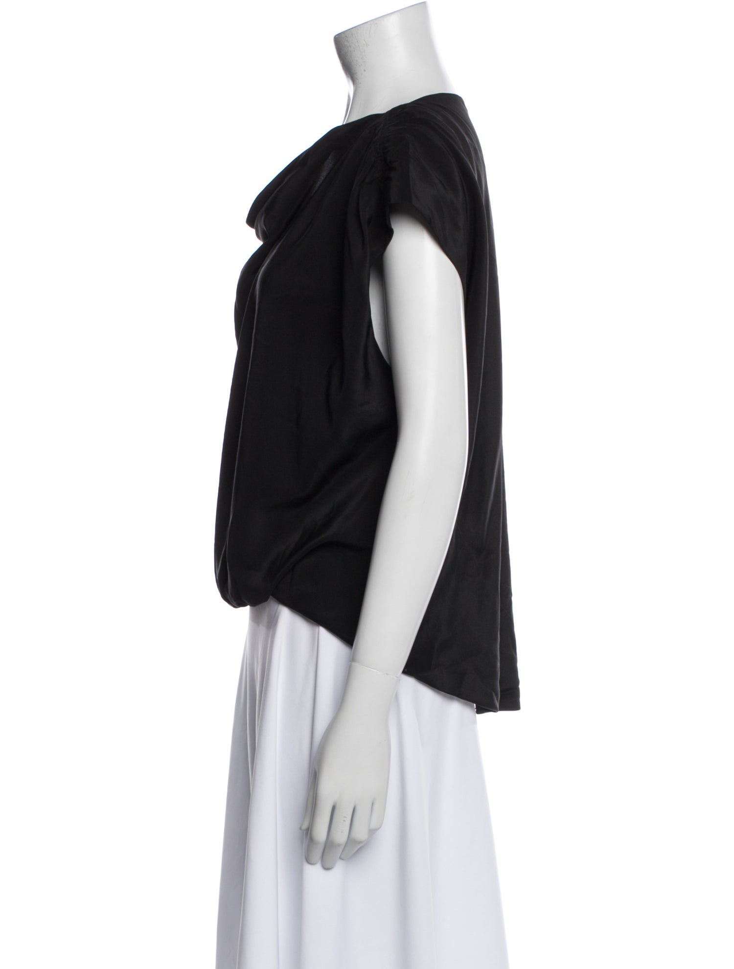 Cinq à Sept Silk Cowl Neck Blouse