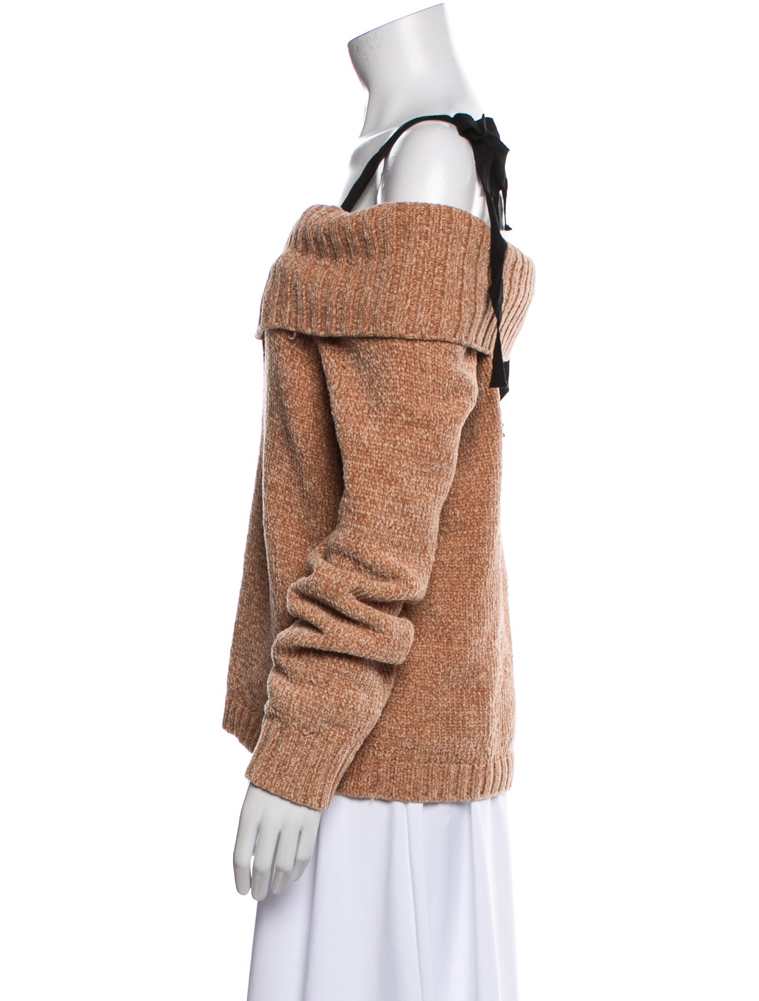 Cinq à Sept Square Neckline Long Sleeve Sweatshirt