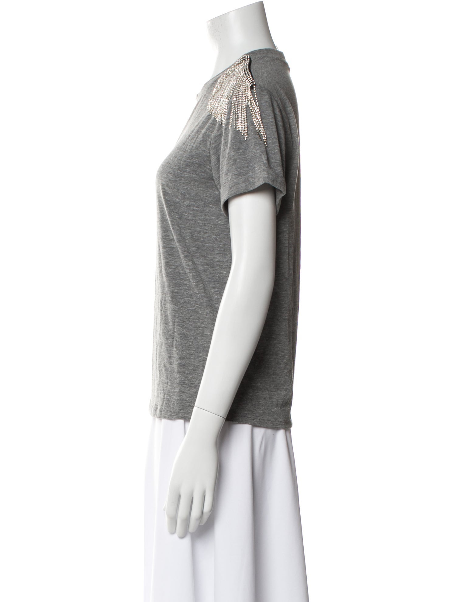 Cinq à Sept Crew Neck Short Sleeve T-Shirt