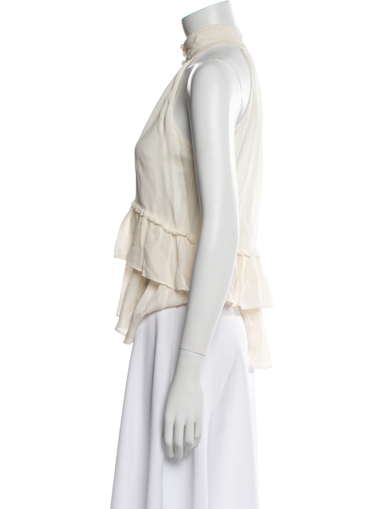 Cinq à Sept Silk Halterneck Blouse