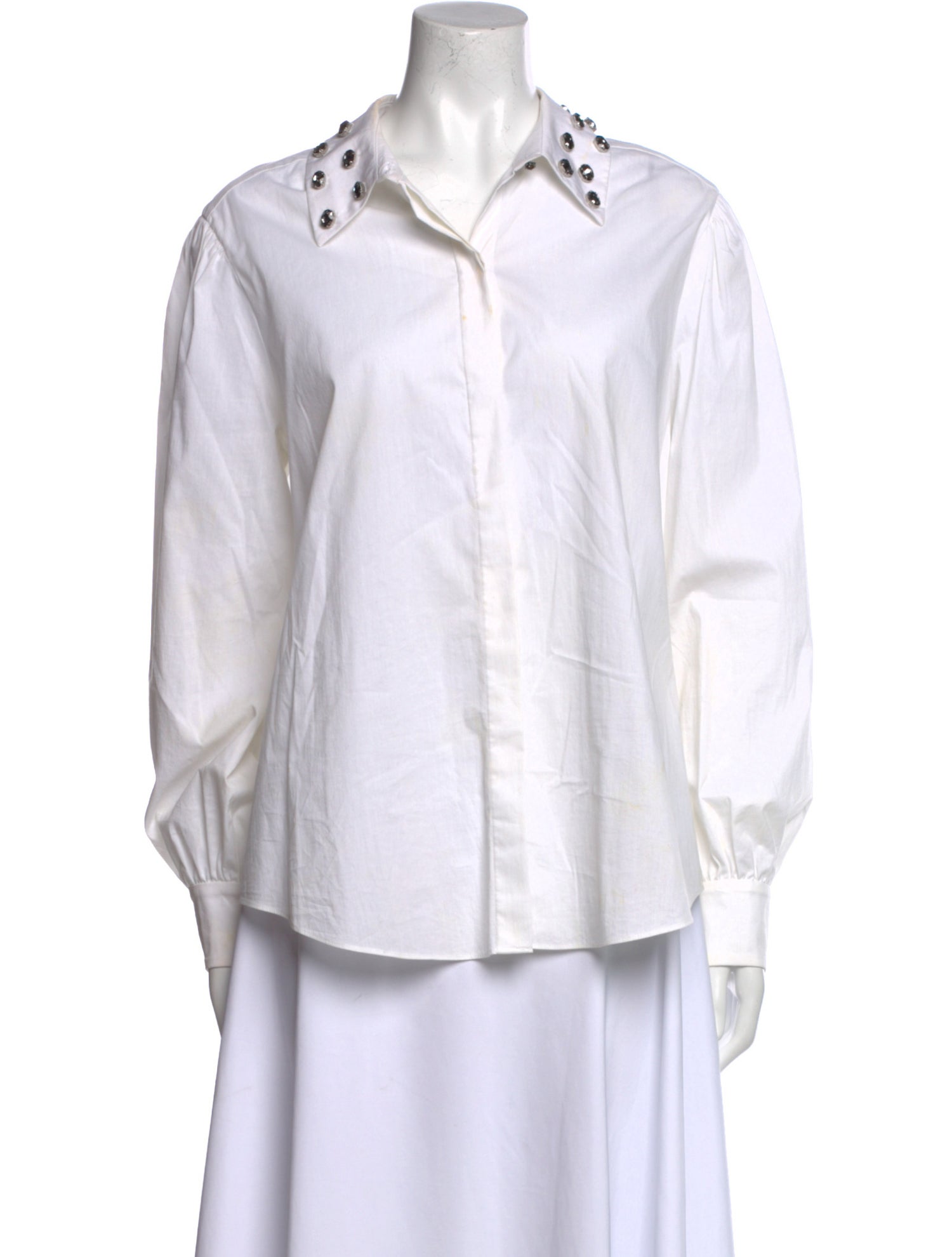 Cinq à Sept Long Sleeve Button-Up Top