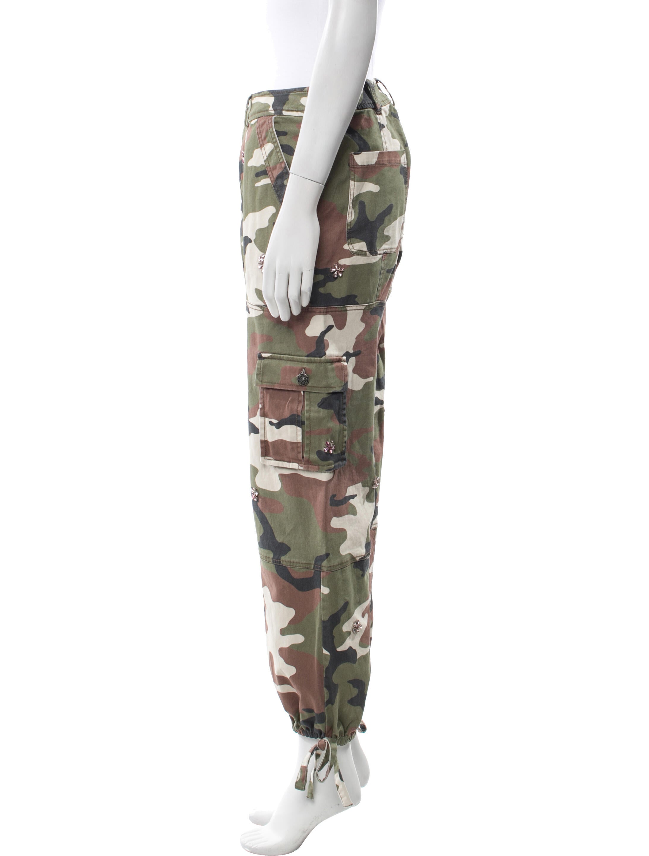 Cinq à Sept Camouflage Print Straight Leg Pants