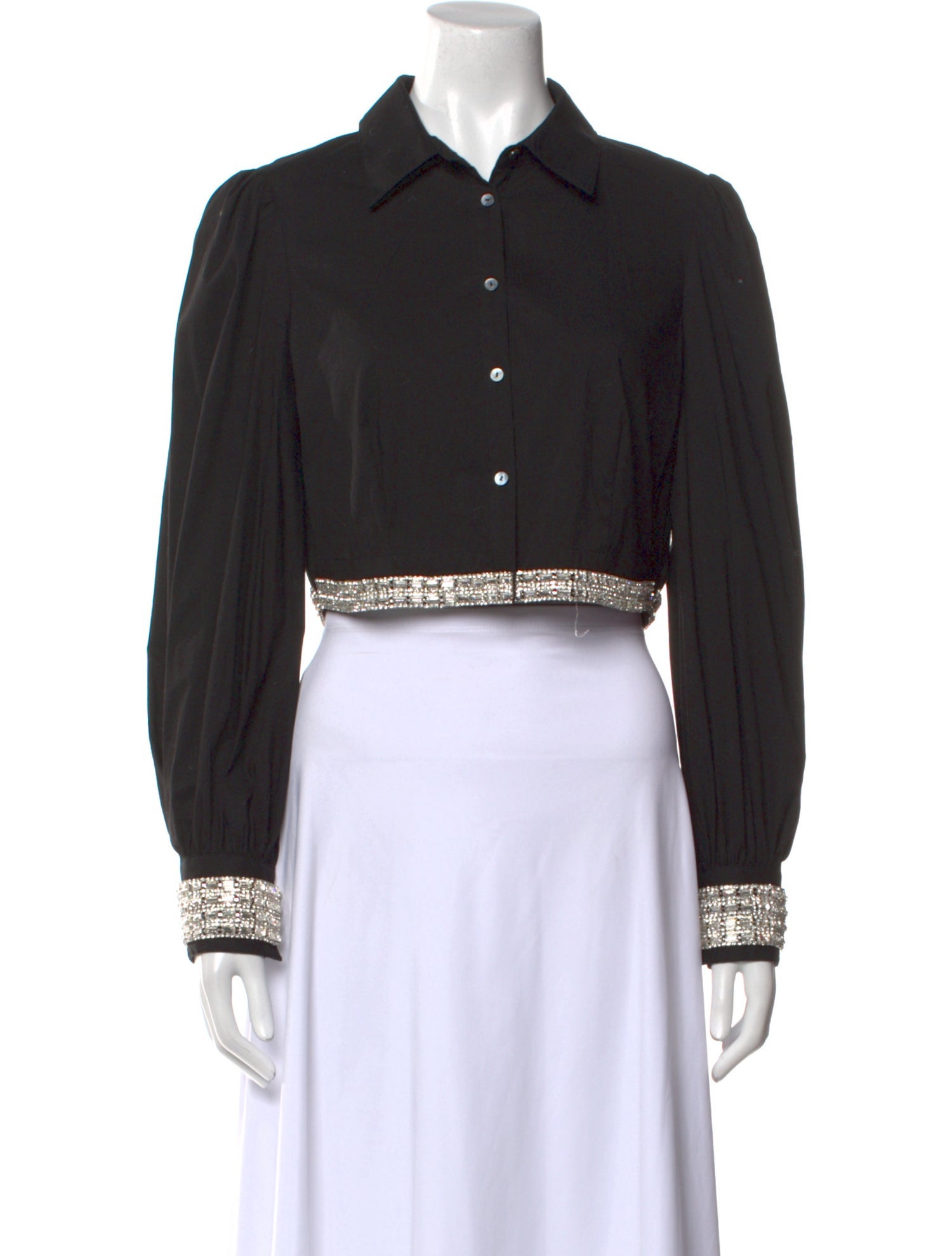 Cinq à Sept Long Sleeve Crop Top w/ Tags