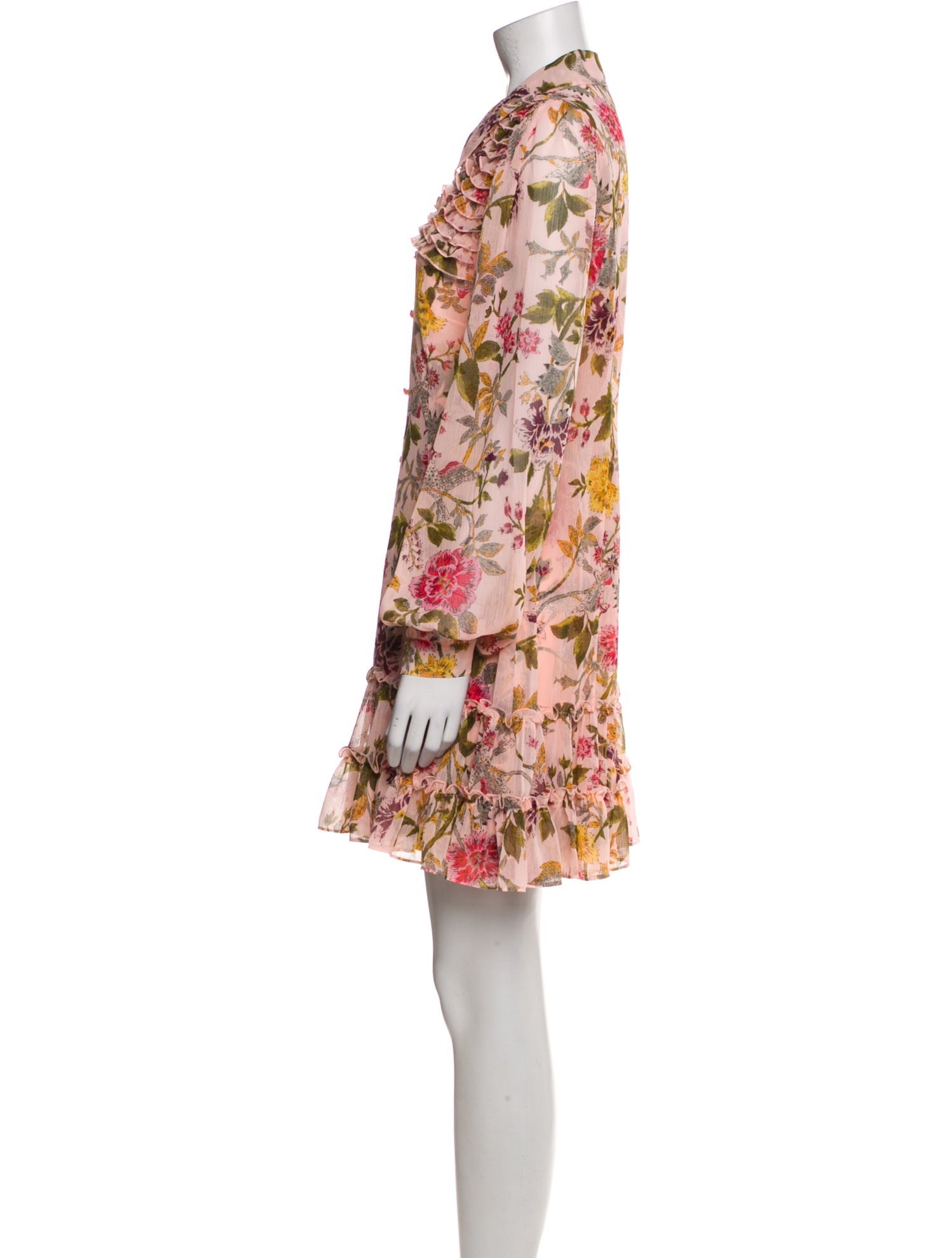 Cinq à Sept Printed Ruffle Embellishment Dress Set